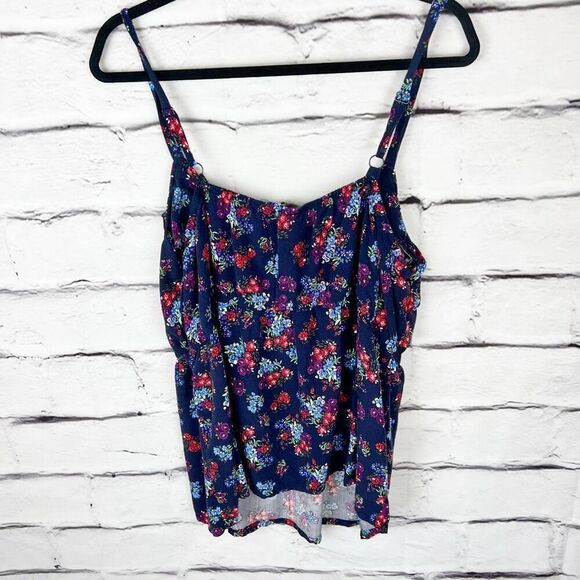 Torrid Women's Floral Peplum Cami Top Size 3 Multicolor Tank - Picture 2 of 6